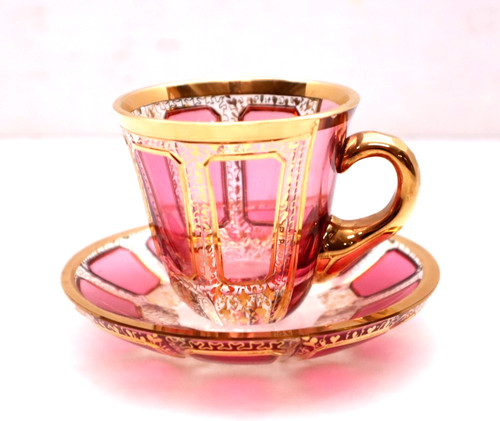 Tazza tè piattino moser - tazza, da