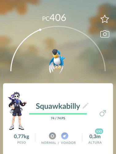 Squawkabilly blu xxs pokemon - squawkabilly,