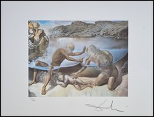 SALVADOR DALÌ * Ercole solleva il...* 65 x 50 cm * litografia firmata * limitata