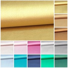 Similpelle Metallizzato Colori pelle Finta Morbido Tessuto Tappezzeria Fodera