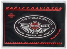 Harley Davidson Motorcycles 100° Anniversario 5" x 3" Giacca/Gilet Patch Ovale