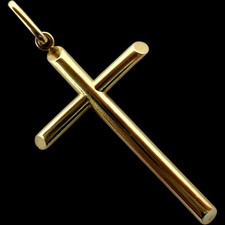 Ciondolo croce in oro giallo
