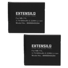 Batteria per canon ixus 165 - 2x,