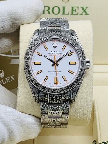 Rolex milgauss custom - milgauss, engraved