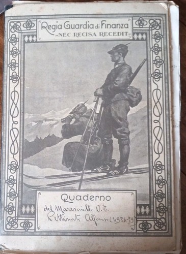 Quaderno regia guardia di - quaderno.,