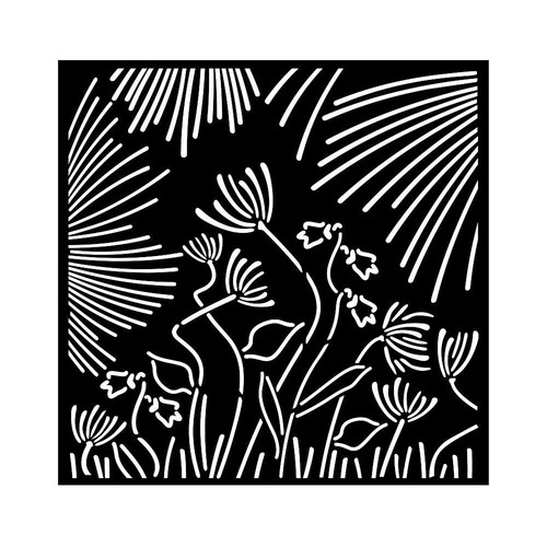Stencil forest fiori astratti - stencil,