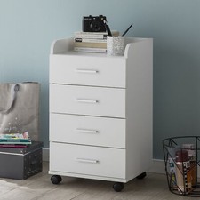 FineBuy Contenitore con Ruote 70,5 cm Contenitore da Piantana Contenitore da Ufficio con Ruote Moderno