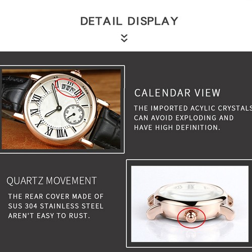 Lady analog round quartz - ,