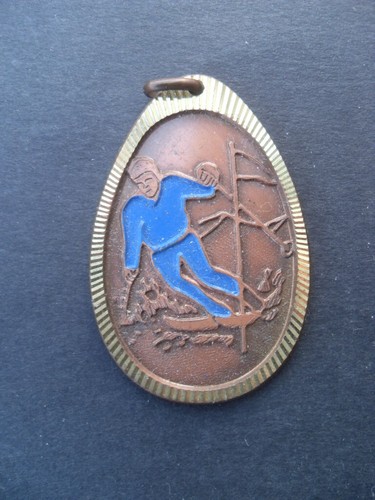 Medaglia sportiva sci anni 80 - medaglia,