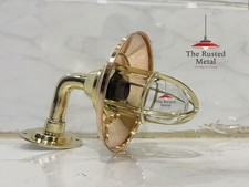 Brass Wall Light Fixture with