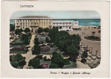 CATTOLICA - RIMINI - PIAZZA I MAGGIO E GRANDE ALBERGO - VIAGG. 1953 -6141-
