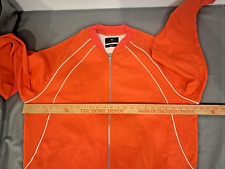 Adidas Y-3 Yohji Yamamoto Semi-solare Arancione Giacca Classica Full Zip Uomo Taglia Large