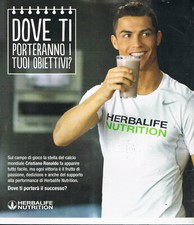 Pubblicità - CRISTIANO RONALDO Testimonial HERBALIFE - cm. 23 x 21
