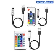 Striscia Led USB IR RF Telecomando 24/17/3 Chiave per Lampada DC5V RGB 3528 5050
