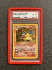 ? Charizard Base Set 1999 PSA 8 Near Mint NM 4/102  Pokemon Card - small crack