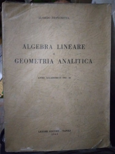 Franchetta algebra lineare - algebra,