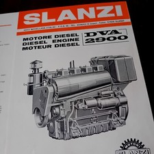 SLANZI MOTOREN MOTORE DVA 2900 1973 DÉPLIANT  MISURE POTENZA APPLICAZIONI 