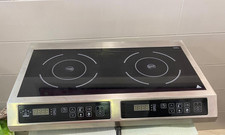 Piastra induzione Horeca doppia con vetro cottura in Schott Ceran