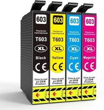 BUNDLE 4 CARTUCCE EPSON 603XL COMPATIBILI PER WF-2810 2830 XP-2100 3100 4100
