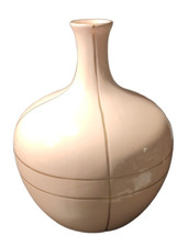 Vaso rosa panciuto alto 30 cm
