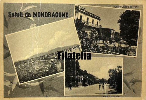 Cartolina mondragone saluti - cartolina,