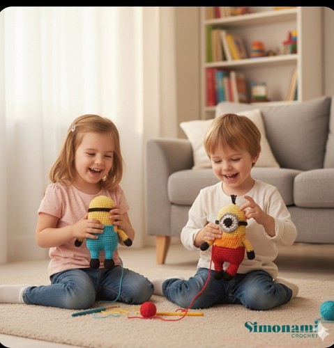 Pupazzi minions realizzato con - pupazzi,