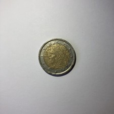 Moneta RARA da 2 euro del 2002, Italiana con faccia di Dante Alighieri