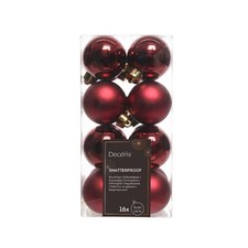 PALLINE NATALIZIE ROSSO SCURO