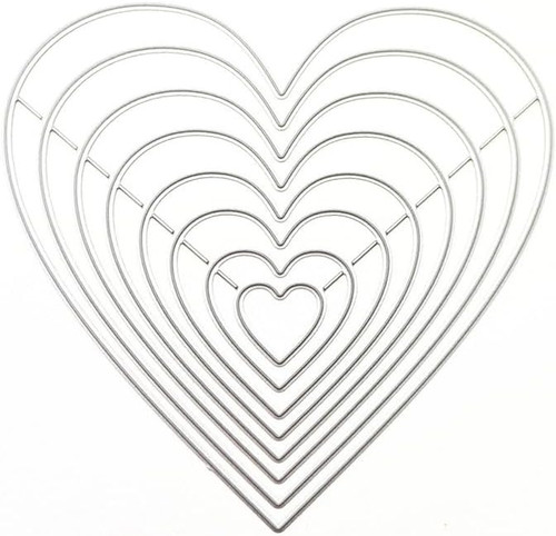 Set pezzi fustelle cuore - pezzi,