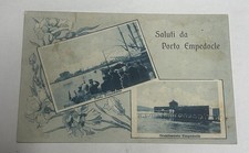 CARTOLINA SALUTI DA PORTO EMPEDOCLE FP VIAGGIATA
