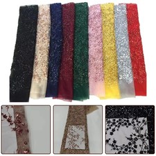 Tessuto pizzo 3D con ricamo