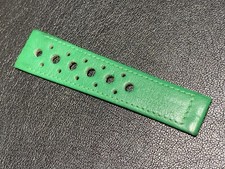 Metà Cinturino Omega Racing Vintage Bund in Vera Pelle Originale 100% Nuovo