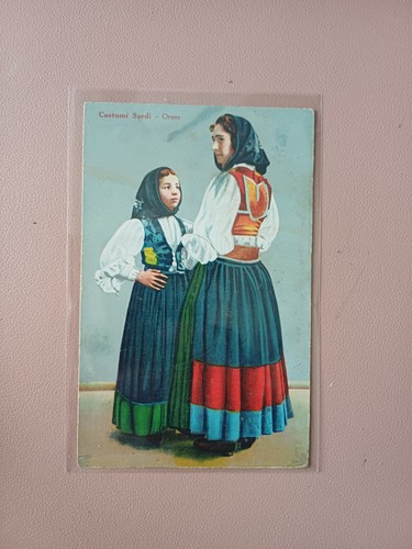Cartolina costumi sardi orune - cartolina,