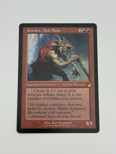 Krenko mob boss retro - mob, frame