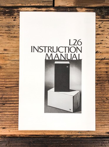 Jbl l26 proprietario - l26, l-26