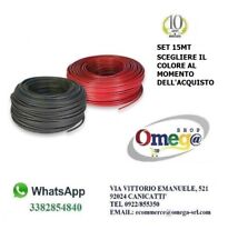 Set 15mt di Cavo Solare 6mm Rosso o Nero a scelta (FG21M21) matassina di 15mt
