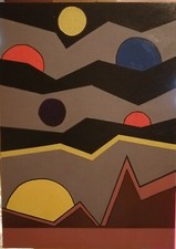 Dipinto moderno realizzato con pennelli e colori acrilici su tela 70x50