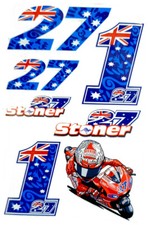 Kit adesivi 27 P CASEY STONER adesivo stickers motogp