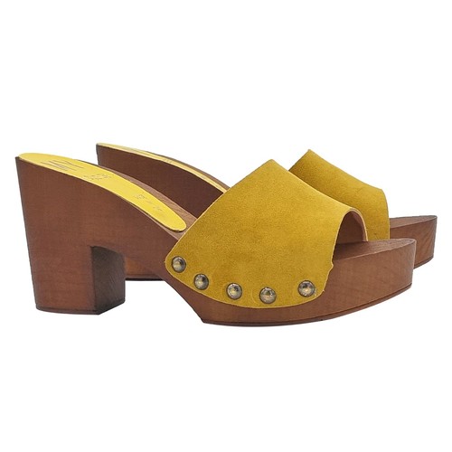 Zoccoli donna camoscio - da, in