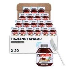 Nutella Nocciola Spalmabile Tazze Singole con Mini Spatola (Conteggio 20)
