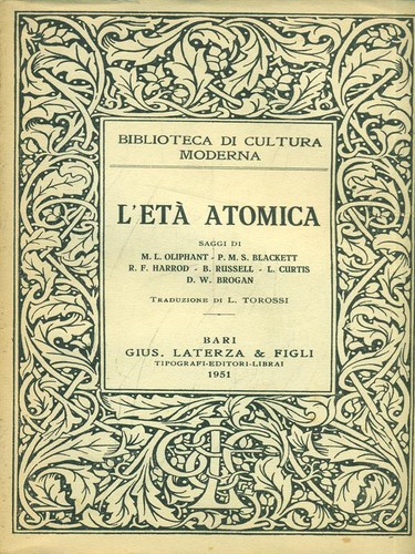 Eta atomica vv laterza - l'eta', aa.vv.