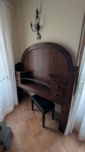 Toilette tavolino noce con - noce,