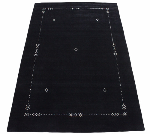 Gabbeh nero tappeto 100 - tappeto, 100%