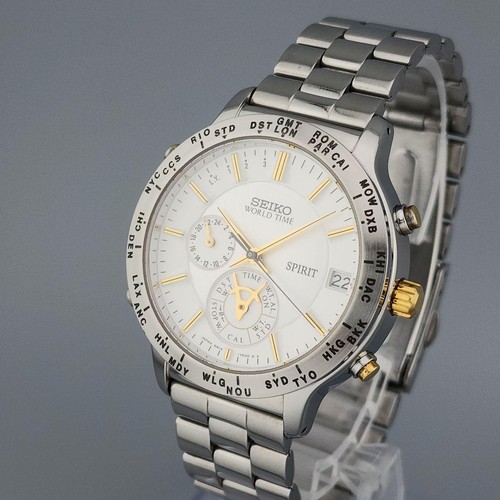 Seiko 6m15 7010 world time - seiko,