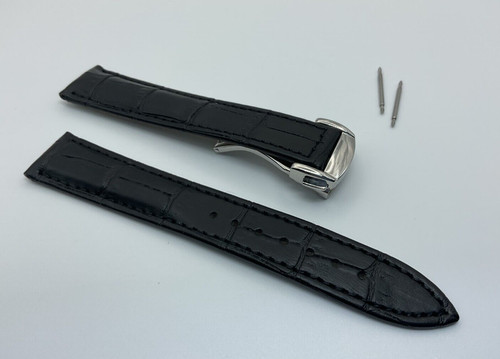 Cinturino pelle nero mm - in,
