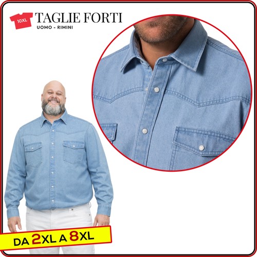 Camicia jeans uomo - camicia, taglie