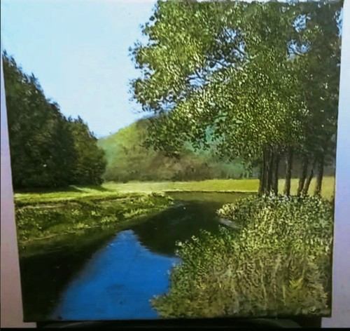 Dipinto olio tela corso - dipinto,