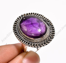 Natural Purple Amethyst Ring