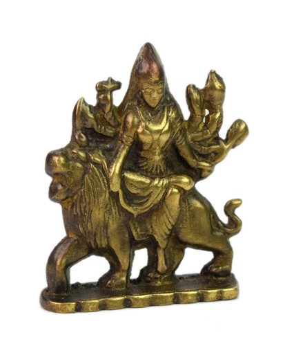 Vintage ottone durga idol - vintage,