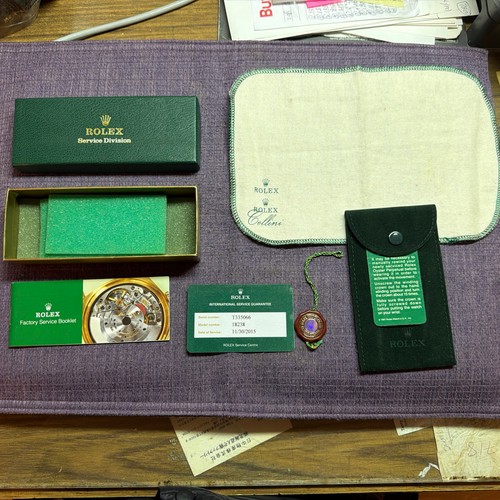 Rolex service box set - service,
